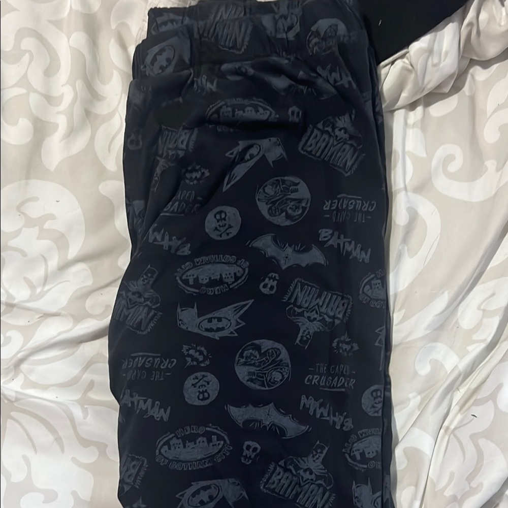 Batman Kids Black Pajama Bottoms